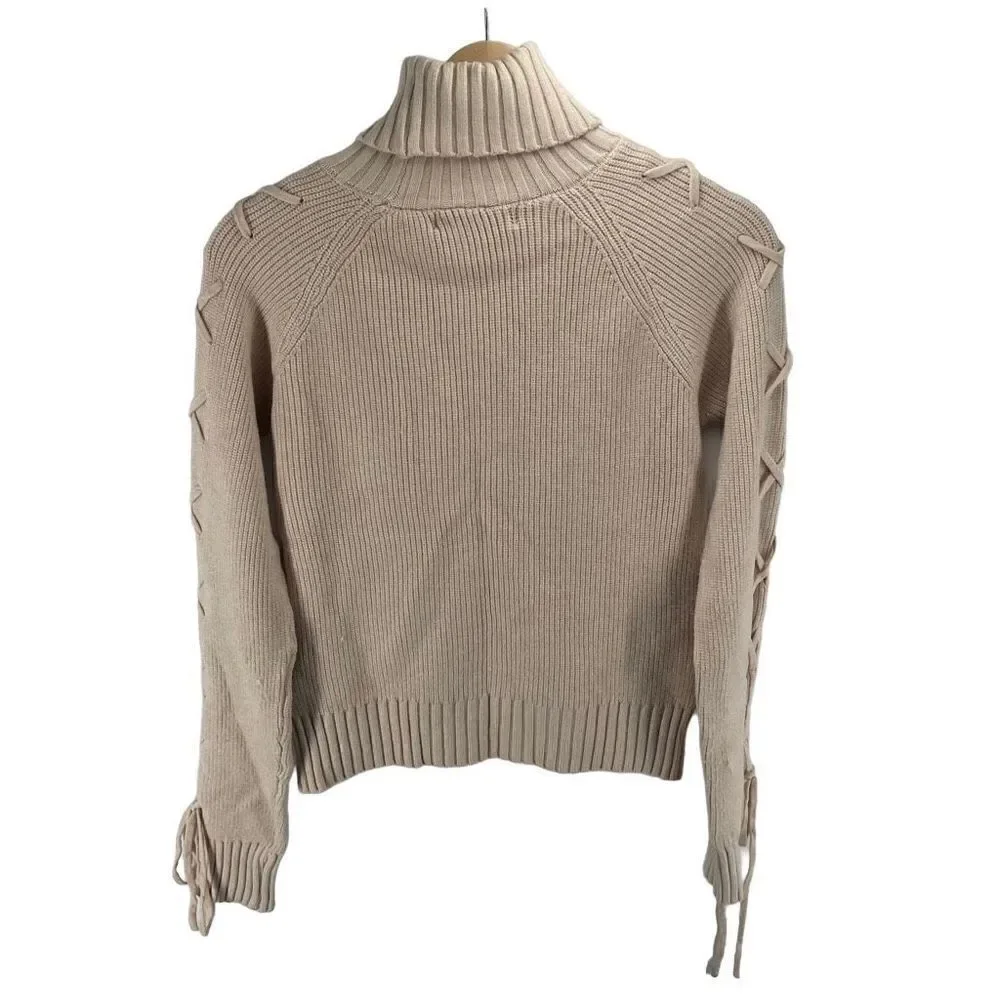 Thousand Island City Women's Pullover Ribbed Knit Turtle Neck Sweater large